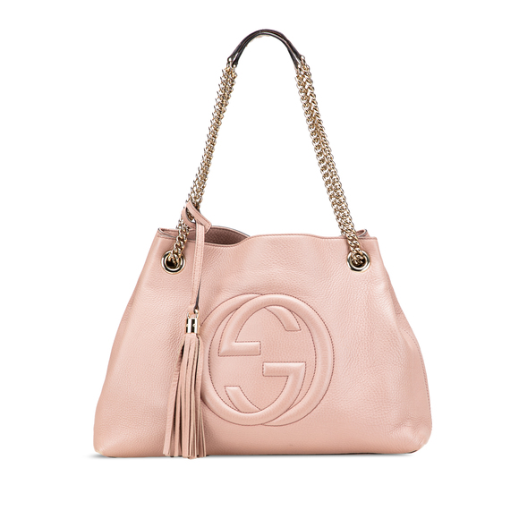 Pre-Loved Gucci Medium Leather Soho Chain Tote - Picture 1 of 12